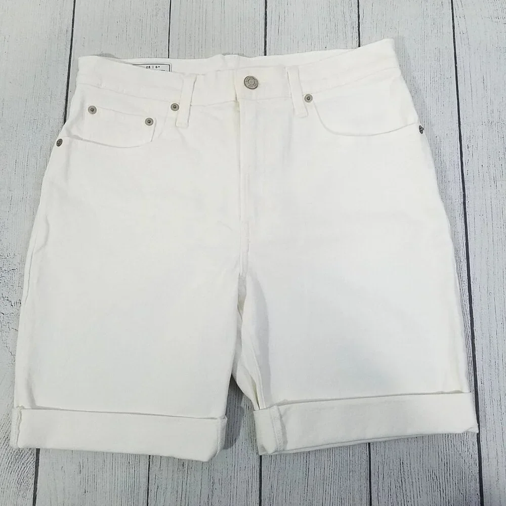 GAP High Rise Bermuda Shorts Womens Size 28 - Picture 1 of 5